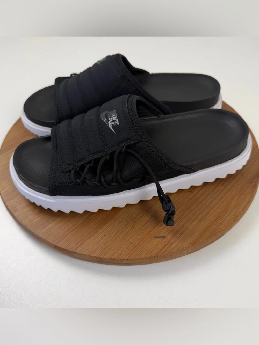 Nike Asuna Black Slide Sandals - Picture 3 of 9